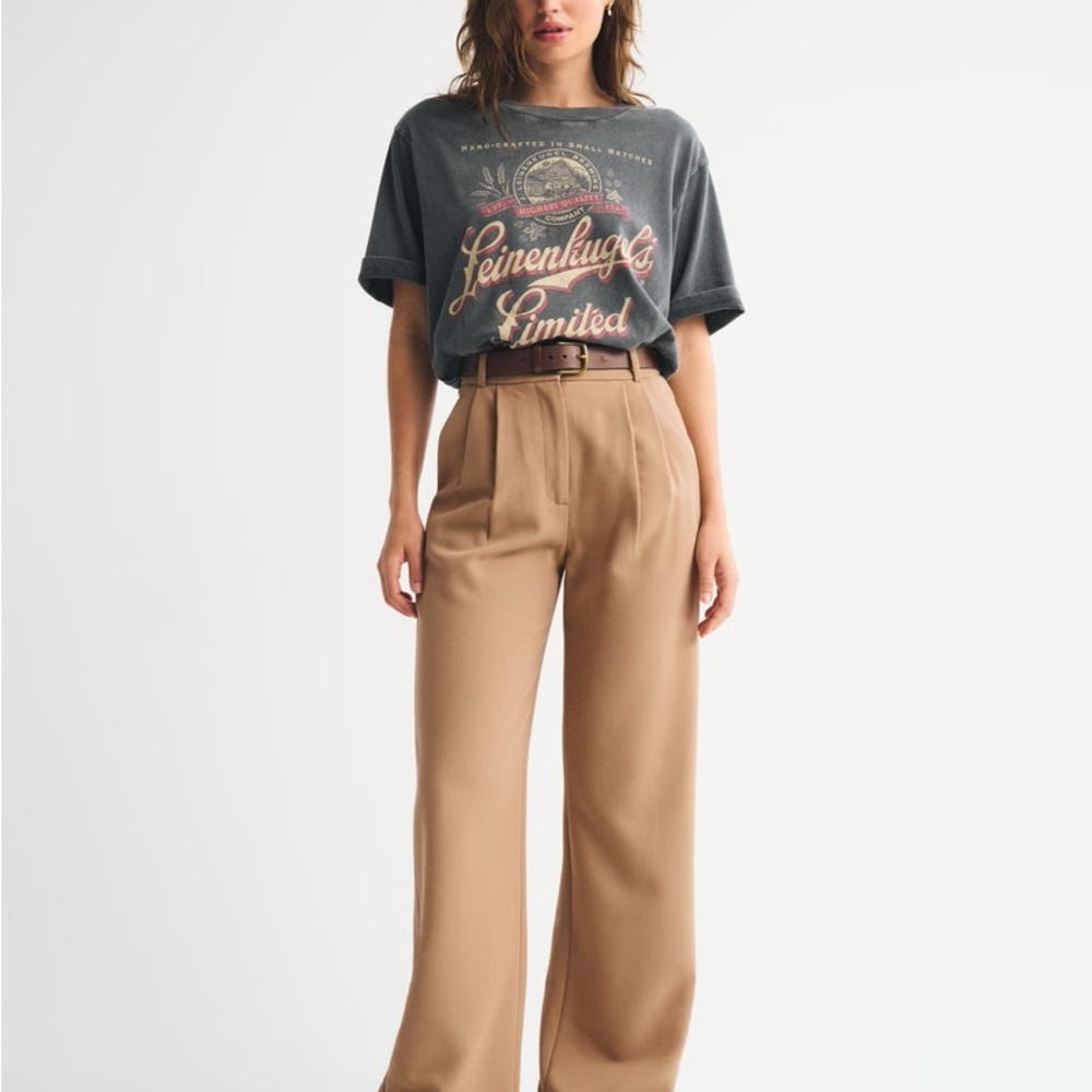 Abercrombie & Fitch Sloane Tailored Wide-Leg Pants